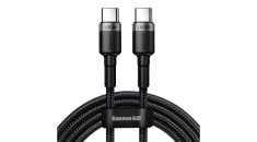 Baseus CATKLF-ALG1 Cablu USB-C - USB-C PD QC 100W 5A 2m - gri foto