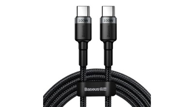 Baseus CATKLF-ALG1 Cablu USB-C - USB-C PD QC 100W 5A 2m - gri foto