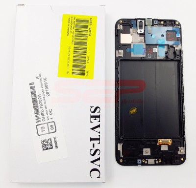 LCD+Touchscreen cu Rama Samsung Galaxy A30 / A305F BLACK original foto