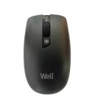 Mouse wireless Well MW105 negru USB