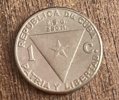 C50 - Moneda foarte veche - Cuba - 1 centavo - 1958 foto