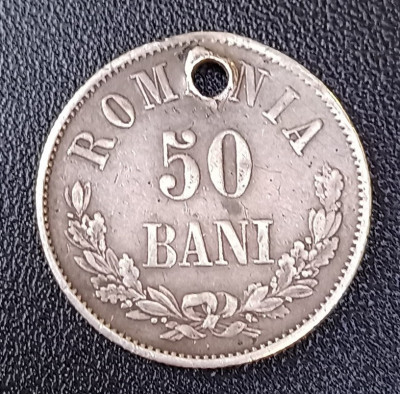 Moneda Romania - 50 Bani 1873 foto