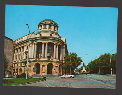 CPIB 20529 CARTE POSTALA - IASI. BIBLIOTECA CENTRALA M EMINESCU, MASINA MOTORETA foto