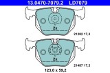 ATE 13.0470-7079.2 ATE Ceramic set placute frana,frana disc