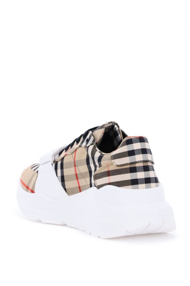 Adidasi dama Burberry regis vintage check runway sneakers 8020281 A7026  Multicolor | arhiva Okazii.ro