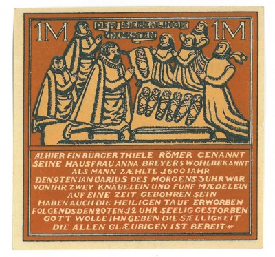 22 - Jeton GERMANIA - 1 Mark - 1921 UNC ( 7,5 / 7,5 cm ) foto
