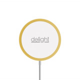 Delight &ndash; Platformă magnetică de &icirc;ncărcare fără fir &ndash; Type C &ndash; auriu
