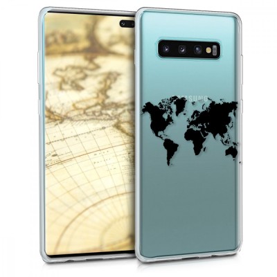 Husa pentru Samsung Galaxy S10 Plus, Silicon, Transparent, 47458.01 foto