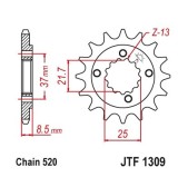 Pinion fata 13 dinti pas lant 520 - Adly Hurricane 550 - Honda TRX 400 - XR 600 R - XR 650 L - Polaris Predator - Outlaw 500cc, Oem