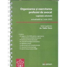 Organizarea si exercitarea profesiei de avocat (spiralat)