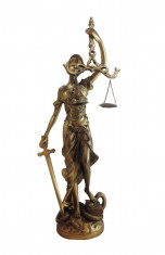 Statueta Themis-zeita Justitiei, S8823D foto