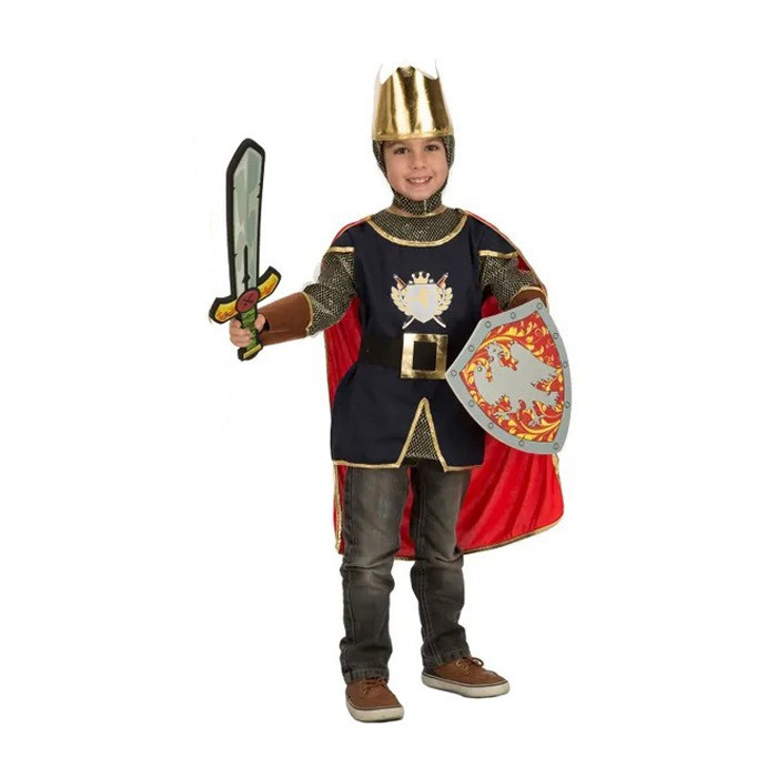 Costum cavaler medieval cu accesorii pentru baieti 120-130 cm 5-7 ani