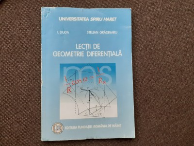 I DUDA Lectii De Geometrie DIFERENTIALA I DUDA foto