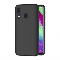 Husa Samsung Galaxy A40 ultraslim TPU Gel negru foto