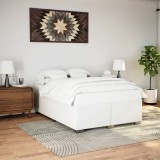 Gossi cadru de pat, alb, 140x200 cm, piele ecologica