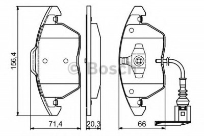 Set placute frana,frana disc SEAT IBIZA V ST (6J8, 6P8) (2010 - 2016) BOSCH 0 986 424 797 foto