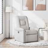 VidaXL Scaun extensibil din stofă gri nor