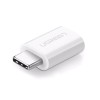 Adaptor MicroUSB la USB Type-C UGREEN, Alb, Conversie Date/Incarcare