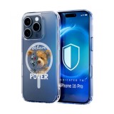 Husa pentru iphone 16 pro max, atasare magnetica, magsafe, believe your inner power, clear
