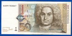 (4) BANCNOTA GERMANIA - 50 MARK 1996 (2 IANUARIE), PORTRET BALTHASAR NEUMANN foto