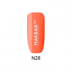 Makear Gel colorat pentru unghii – Neon salmon orange – N28, 8ml