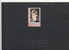 ROMANIA 2017 LP 2158 20 DE ANI DE LA MOARTEA PRINTESEI DIANA MNH NESTAMPILAT