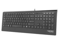 Tastatură NATEC USB A neagră cu cablu 1,8m ES layout slim