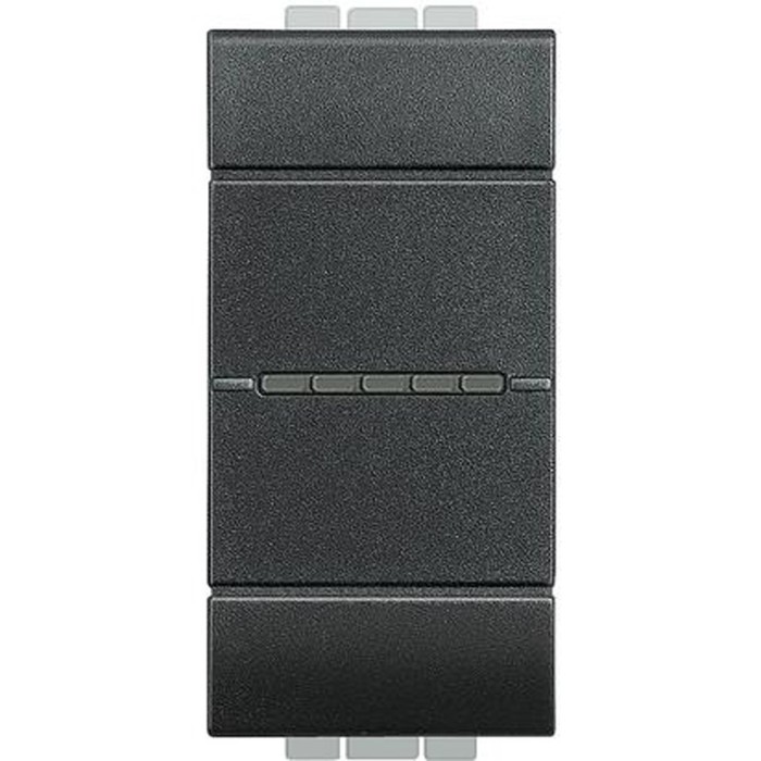 Intrerupator AXIAL simplu Living Light Bticino 1M antracit L4051A