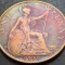 Moneda 1 (ONE) PENNY- MAREA BRITANIE, anul 1919 * cod 4085 = detalii clare