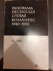 Panorama deceniului literar romanesc 1940-1950 - Al. Piru foto
