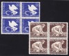 1957 CICLISM,CURSA PACII LP 430 MNH,IN BLOC DE 4 TIMBRE!, Sport, Nestampilat