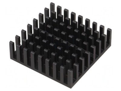 Radiator Aluminiu Negru 31x31x10mm foto