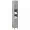 Gossi dulap de baie, gri beton, 30x30x190 cm, lemn prelucrat