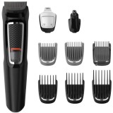 Aparat de tuns barba si parul Philips Multigroom 9 in 1 MG3740/15, Acumulator, 1-16 mm, Negru