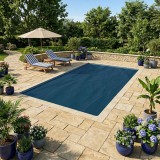 vidaXL Husă pentru piscină extra grea Negru și Albastru 600 &times; 300 cm 42034620