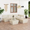VidaXL Set de mobilier paleți de grădină 6 piese lemn molid tratat 3063721