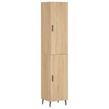 Dulap inalt, stejar sonoma, 34,5x34x180 cm, lemn prelucrat