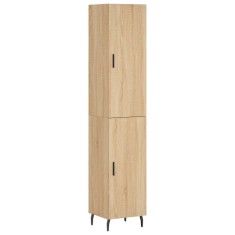 Dulap inalt, stejar sonoma, 34,5x34x180 cm, lemn prelucrat