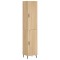 Dulap inalt, stejar sonoma, 34,5x34x180 cm, lemn prelucrat
