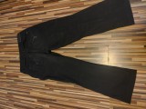Blugi dama vintage, gardeur, XL, 3/4, Negru