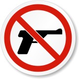 Eticheta de siguranță pentru regulile de interzicere a armelor