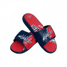 Washington Capitals papuci de bărbați Colorblock Slipper - S = 39-41 EU