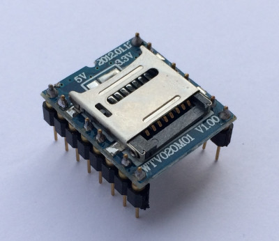 Modul de redare audio WTV020-SD / Sound module Arduino (w.851) foto