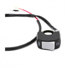 Comutator / Intrerupator ghidon Moto - lumini - buton gri, tip II foto