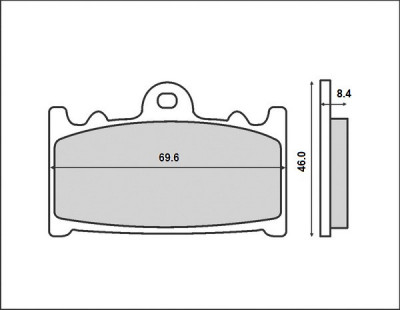 Set placute frana FT3062 - Husaberg FS 400-450-600 E C - Kawasaki ZXR - ZZR 400-1100 - ZX Ninja 600-900 - Suzuki RGV 250 - GSF-GSX foto