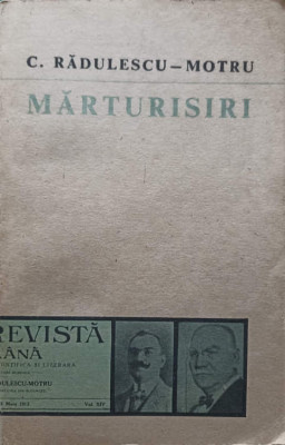 MARTURISIRI-C. RADULESCU-MOTRU foto