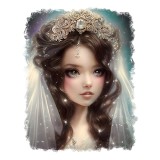 Sticker decorativ Printesa, Alb, 70 cm, 11399ST