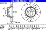 Cumpara ieftin Disc Frana ATE 24.0132-0300.2 Mercedes C E 342mm, perforat/ventilate, aliaj, fata, 5 gauri