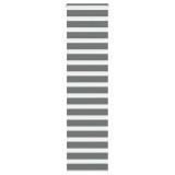 vidaXL Jaluzea tip zebra gri &icirc;nchis lățime țesătură 50,9 cm poliester