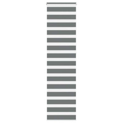 Jaluzea tip zebra gri &amp;icirc;nchis lățime țesătură 50,9 cm poliester foto
